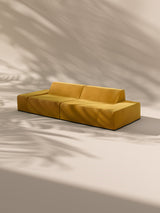 Modo 2 Piece (102") Sofa - Velvet - Saffron
