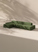 Modo 3 Piece (142") Sofa + Ottoman - Performance Fabric - Sage