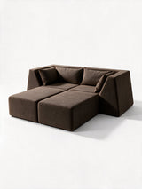 Modo 2 Piece (86") High-Arm Sofa - Performance Fabric - Mocha