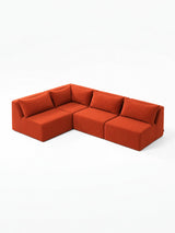 Modo 4 Piece Sectional (Armless) - Tangerine