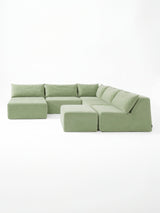 Modo 5 Piece Sectional (Armless) - Aqua