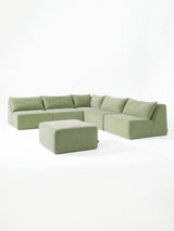 Modo 5 Piece Sectional (Armless) - Aqua