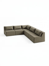 Modo 5 Piece Sectional (Armless) - Sage