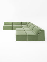 Modo 6 Piece Sectional (Armless) - Aqua