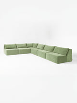 Modo 6 Piece Sectional (Armless) - Aqua