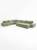 Modo 6 Piece Sectional (Classic) - Aqua