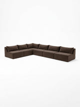 Modo 6 Piece Sectional (Armless) - Portobello