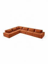Modo 6 Piece Sectional (Classic) - Terracotta
