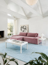 Modo 2 Piece (102") Sofa - Velvet - Faded Rose