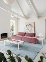 Modo 2 Piece (102") Sofa - Velvet - Faded Rose