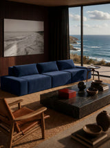 Modo 3 Piece (142") Sofa - Velvet - Pacific
