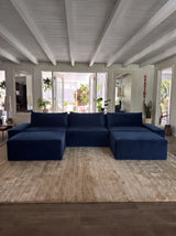 Modo 3 Piece (142") Sofa - Velvet - Pacific