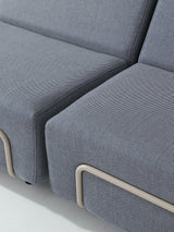 Modo 2 Seater Outdoor Sofa - Navy with Stone Aluminum