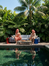 Modo 3 Seater Outdoor Sofa - Navy with Malbec Aluminum