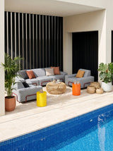 Modo 3 Seater Outdoor Sofa - Navy with Malbec Aluminum