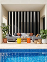 Modo 3 Seater Outdoor Sofa - Navy with Malbec Aluminum