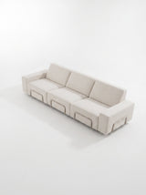 Modo 3 Seater Outdoor Sofa - Oat with Stone Aluminum