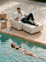 Modo Armchair Outdoor - Oat with Stone Aluminum