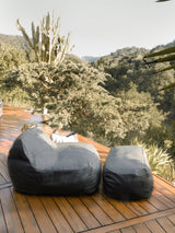 Dume Lounge Chair + Ottoman Outdoor - Graphite