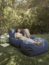 Dume Lounge Chair + Ottoman Outdoor - Navy