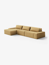 Modo 3 Piece (142") Sofa + Ottoman - Performance Fabric - Chamomile