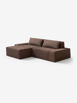 Modo 2 Piece (102") Sofa + Ottoman - Performance Fabric - Mocha