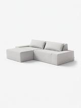 Modo 2 Piece (102") Sofa + Ottoman - Performance Fabric - Natural