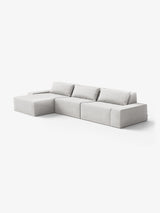Modo 3 Piece (142") Sofa + Ottoman - Performance Fabric - Natural