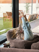 Dume Lounge Chair Velvet - Portobello