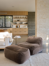 Dume Ottoman Velvet - Portobello