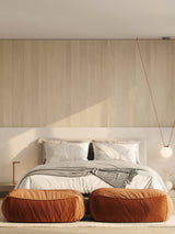 Dume Ottoman Velvet - Tangerine