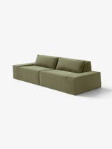 Modo 2 Piece (102") Sofa - Velvet - Aqua