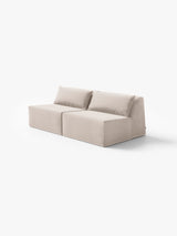 Modo Armless (80") Sofa - Velvet - Marshmallow
