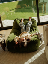 Dume Lounge Chair Velvet - Moss