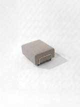 Modo Ottoman Outdoor - Almond with Stone Aluminum