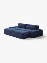 Modo 2 Piece (102") Sofa + 2 Ottoman - Velvet - Pacific