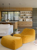 Dume Lounge Chair Velvet - Saffron