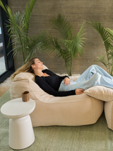 Dume Lounge Chair Velvet - Marshmallow