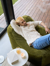 Dume Lounge Chair Velvet - Moss