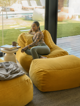 Dume Lounge Chair Velvet - Saffron