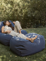 Dume Ottoman Outdoor - Navy