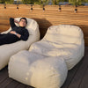 Dune Lounge Chair + Ottoman Outdoor - Oat