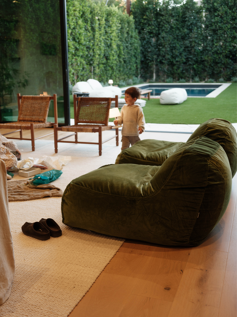 Dume Lounge Chair Velvet Moss – Palermo House