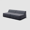 Modo Armless (80") Sofa Outdoor - Graphite