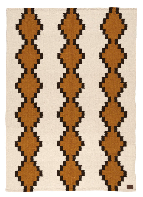 Malena Rug Natural White, Copper & Brown | 4'7" x 6'7"