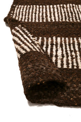 Sierra Rug Brown & Natural White | 6'8" x 8'6"