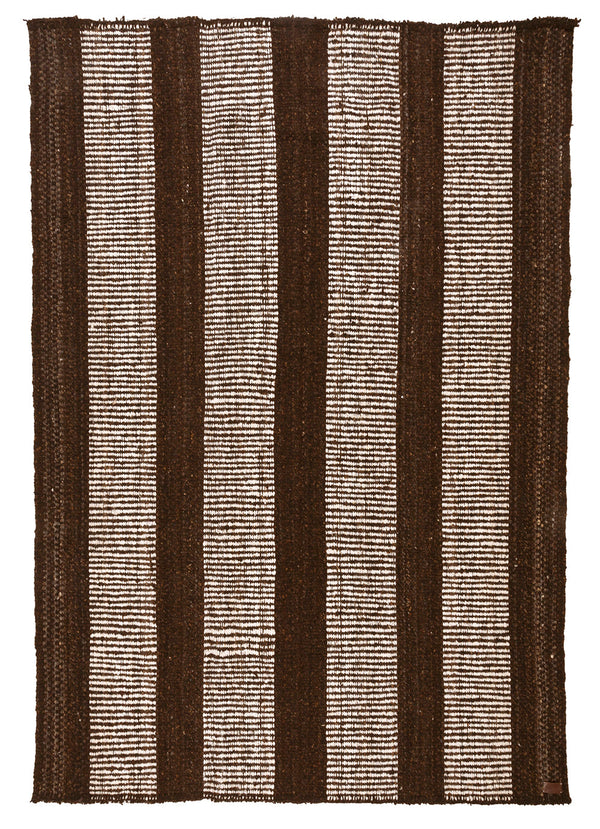 Sierra Rug Brown & Natural White | 6'8" x 8'6"