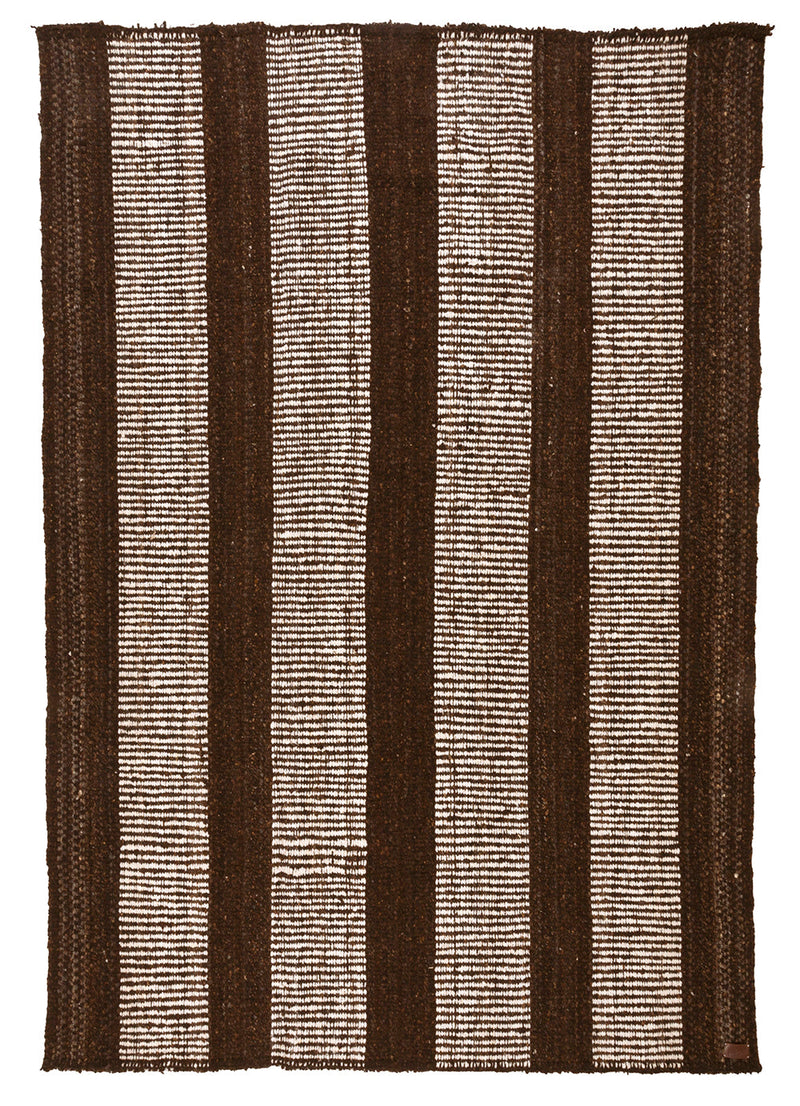 Sierra Rug Brown & Natural White | 6'8" x 8'6"