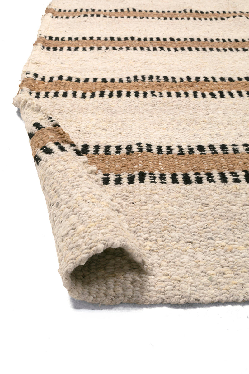 Vera Rug Natural White, Black & Latte | 8'0" x 10'0"
