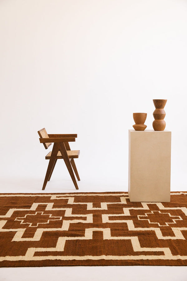 Yolanda Rug Chestnut & Bone | 6'6"x 9'8"
